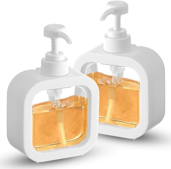 Classic Liquid Dispenser 300 ml Hand wash soap Dish Shampoo refillable Dispenser Bottle for Kitchen Bathroom Sink use Vadyah