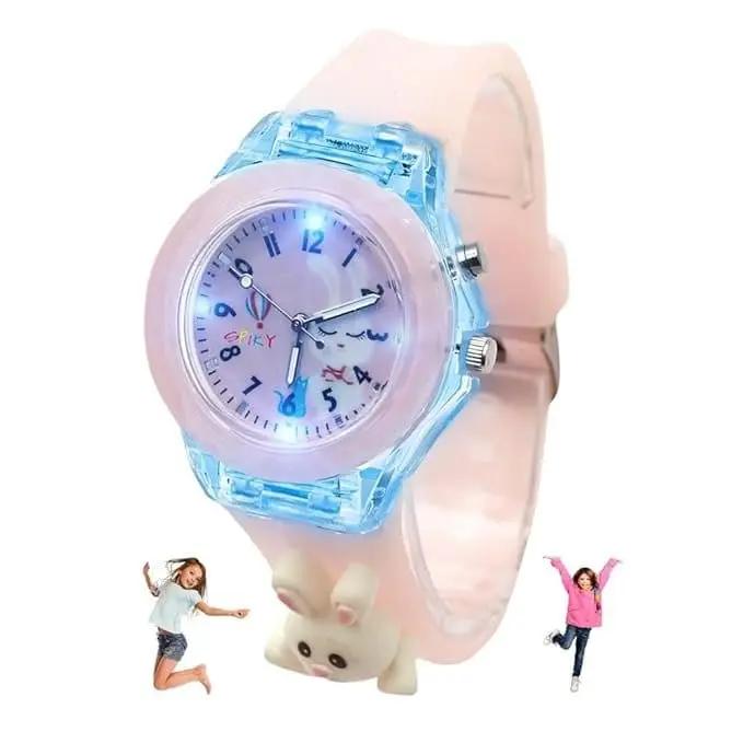 Children's Light-Up Analog Wristwatch with Bunny Design Vadyah