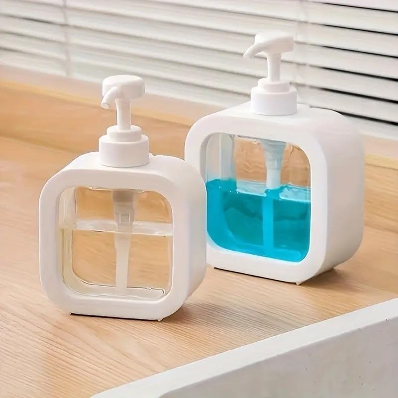 Classic Liquid Dispenser 300 ml Hand wash soap Dish Shampoo refillable Dispenser Bottle for Kitchen Bathroom Sink use Vadyah