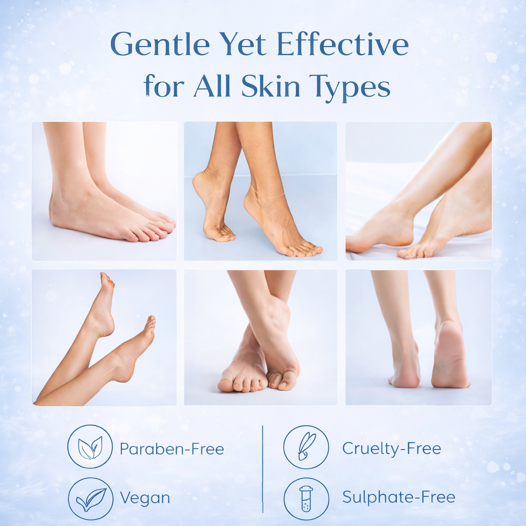 SADOER Goat Milk Exfoliating Foot Mask – Deep Moisturizing & Dead Skin Removal (1 Pair)