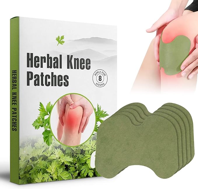 Herbal Knee Pain Relief Patches – Natural Self-Heating Therapy Pads