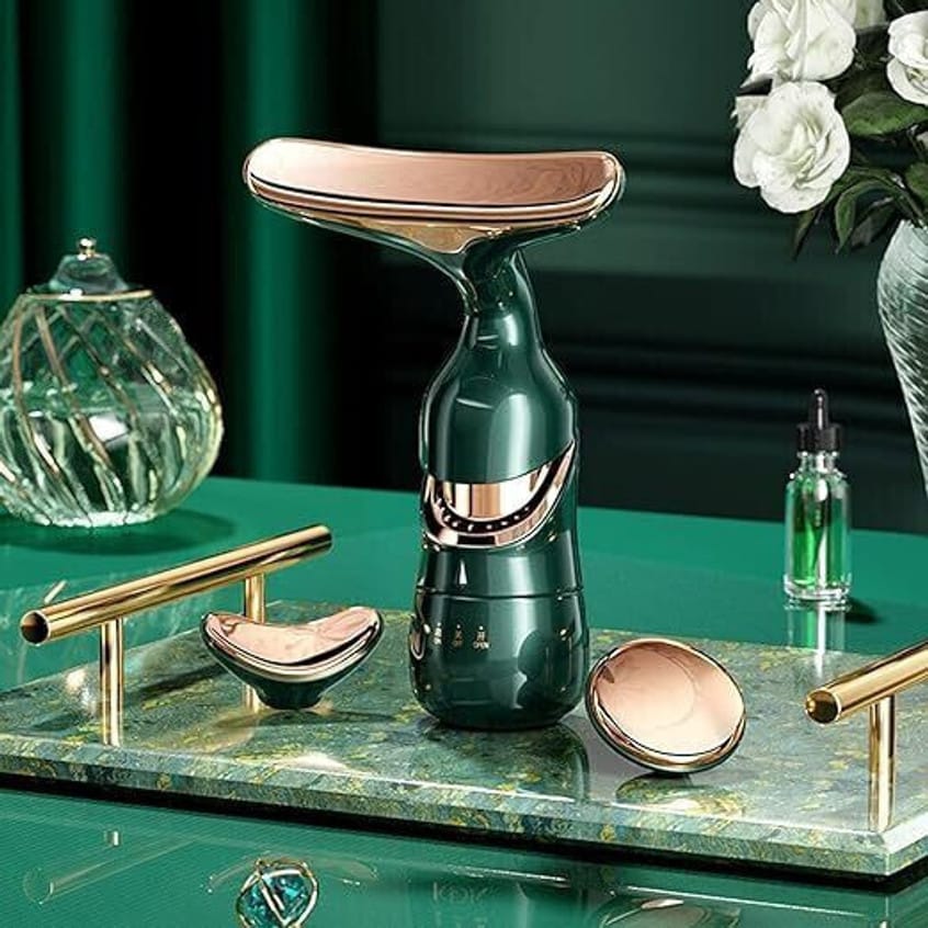 4D Luxury Electric Facial Massage Tool – 3-in-1 Skin Firming & Lifting Device Vadyah