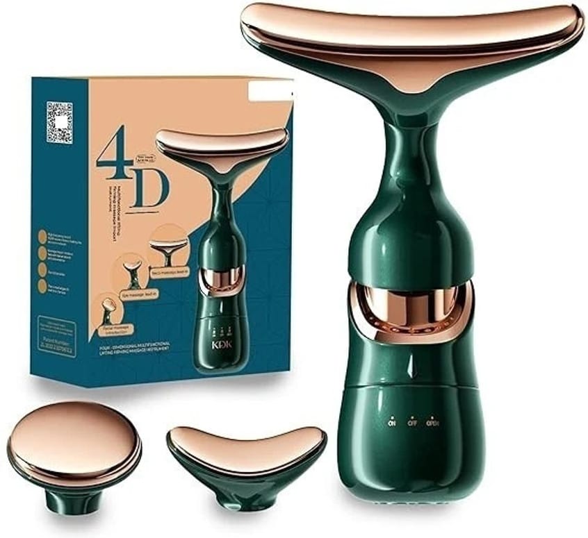 4D Luxury Electric Facial Massage Tool – 3-in-1 Skin Firming & Lifting Device Vadyah