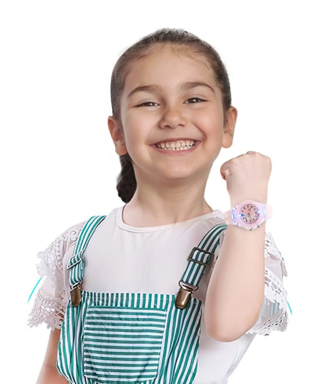 Children's Light-Up Analog Wristwatch with Bunny Design Vadyah