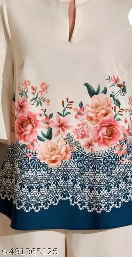 Premium Floral Ruffle-Sleeve Top – Elegant, Lightweight & Perfect for Any Occasion - Vadyah