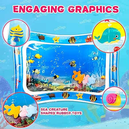 Tummy Time Water Play Mat for Babies Vadyah