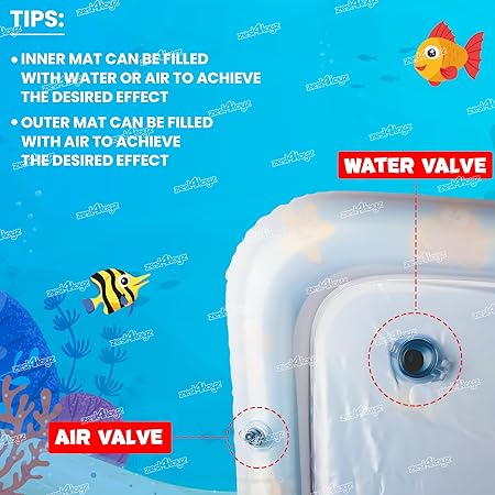 Tummy Time Water Play Mat for Babies Vadyah