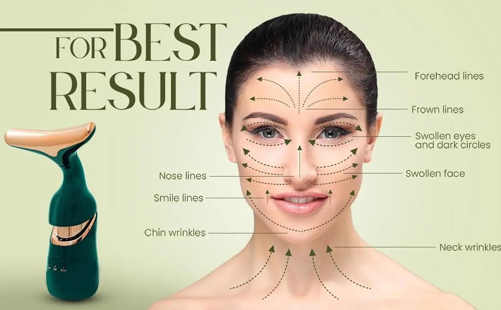 4D Luxury Electric Facial Massage Tool – 3-in-1 Skin Firming & Lifting Device Vadyah