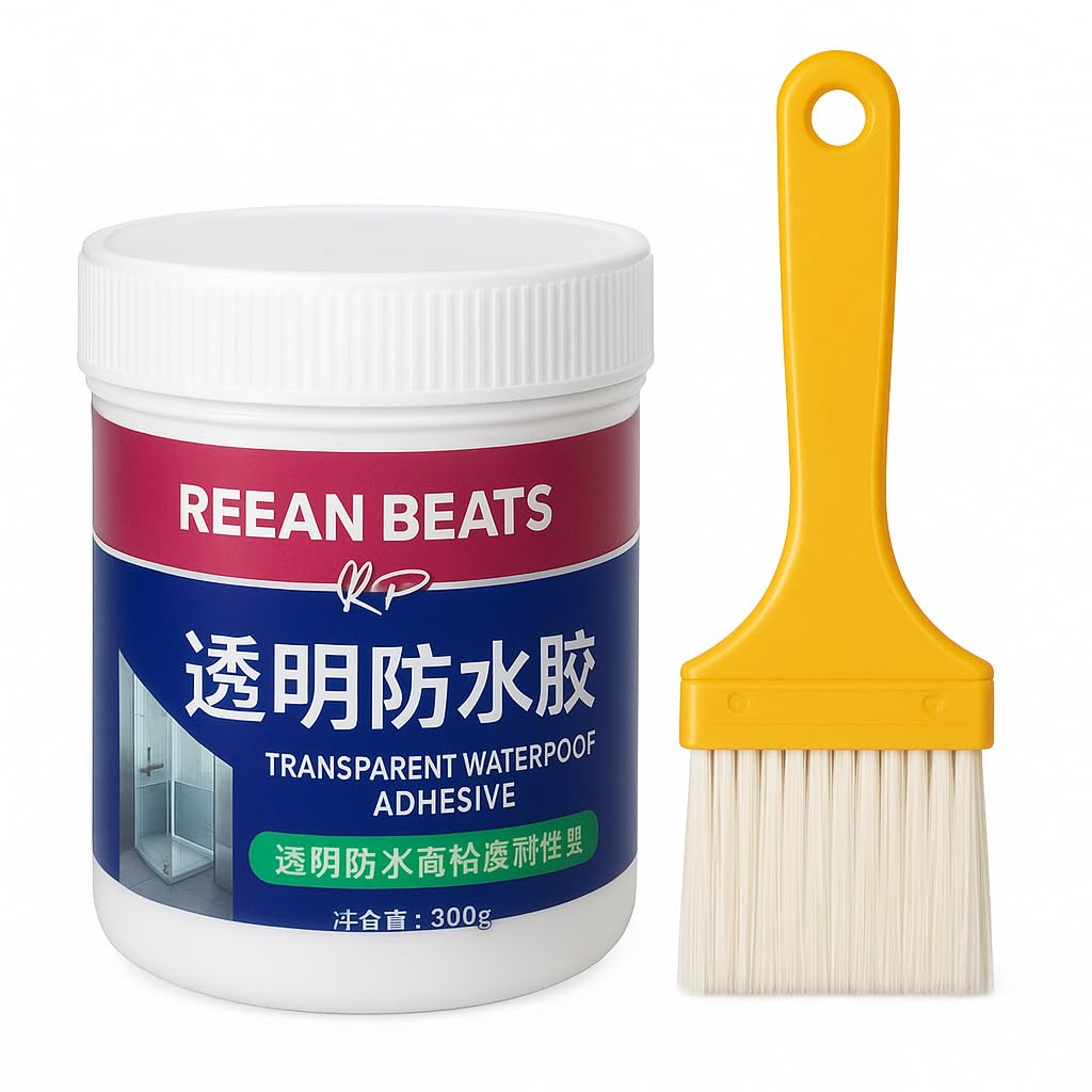 Waterproof Adhesive Glue, 300gm, with Brush, Transparent, for Roof Leakage, Crack Seal, Water Leakage Solution, Waterproofing for Pipe, Wall, Tiles (PACK OF 1) Vadyah