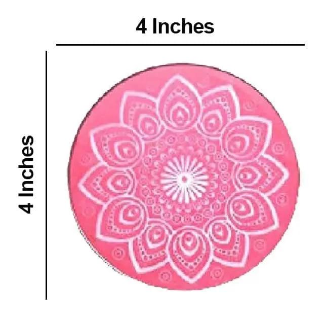 Magic Rangoli Making Kit Box with Tool, 4-Inch Printed & Plain Jali Stencils, Filter – Easy Rangoli Set for Diwali Home Decor, Indoor Outdoor Use, Fun Festive Art (Random Designs)